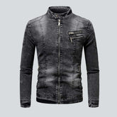 Chaqueta vaquera de motociclista para hombre